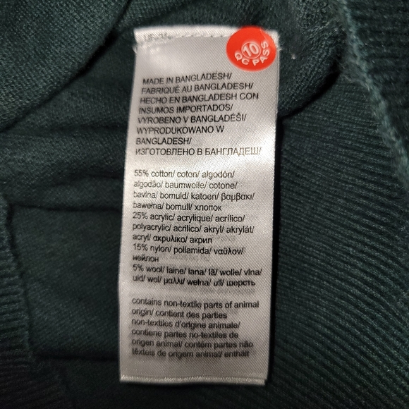 Mens Green Sweater - Picture 3 of 4